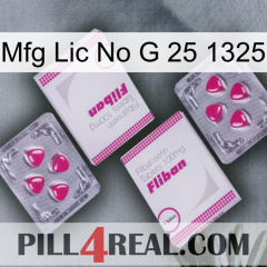 Mfg Lic No G 25 1325 33